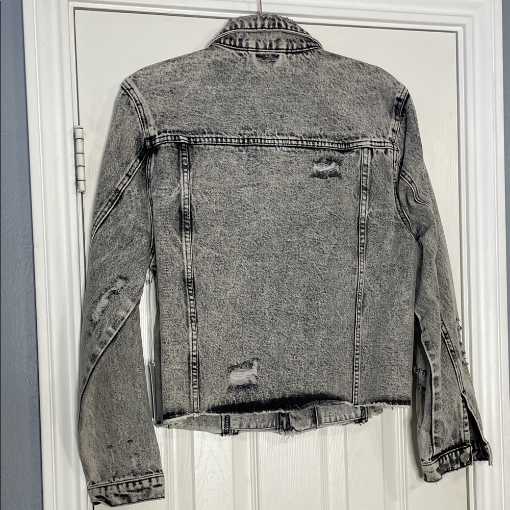 Vervet NWT Classic Washed Black Denim Jacket - Size Large - Picture 10 of 10